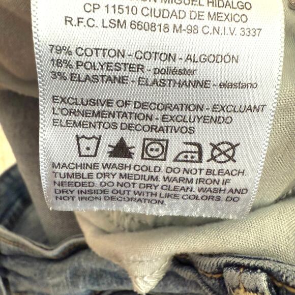 Signature Levi Strauss Womens Size 16M Mid Rise Boot Cut Blue Jeans Staple - Picture 14 of 15